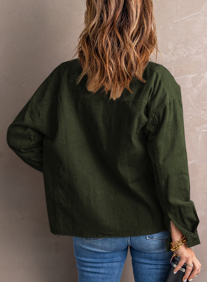 Corduroy Buttoned Jacket