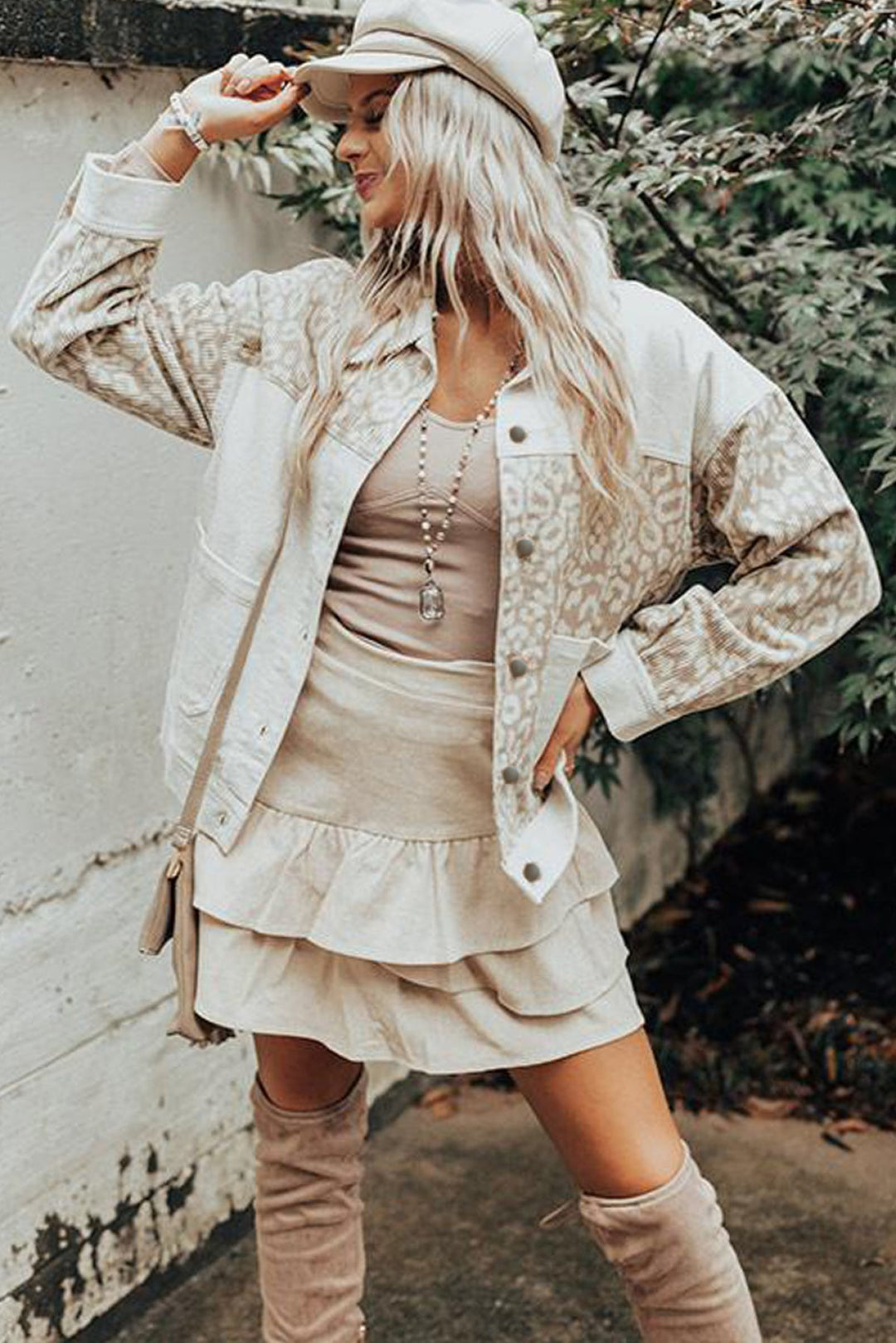 Leopard Corduroy Jacket
