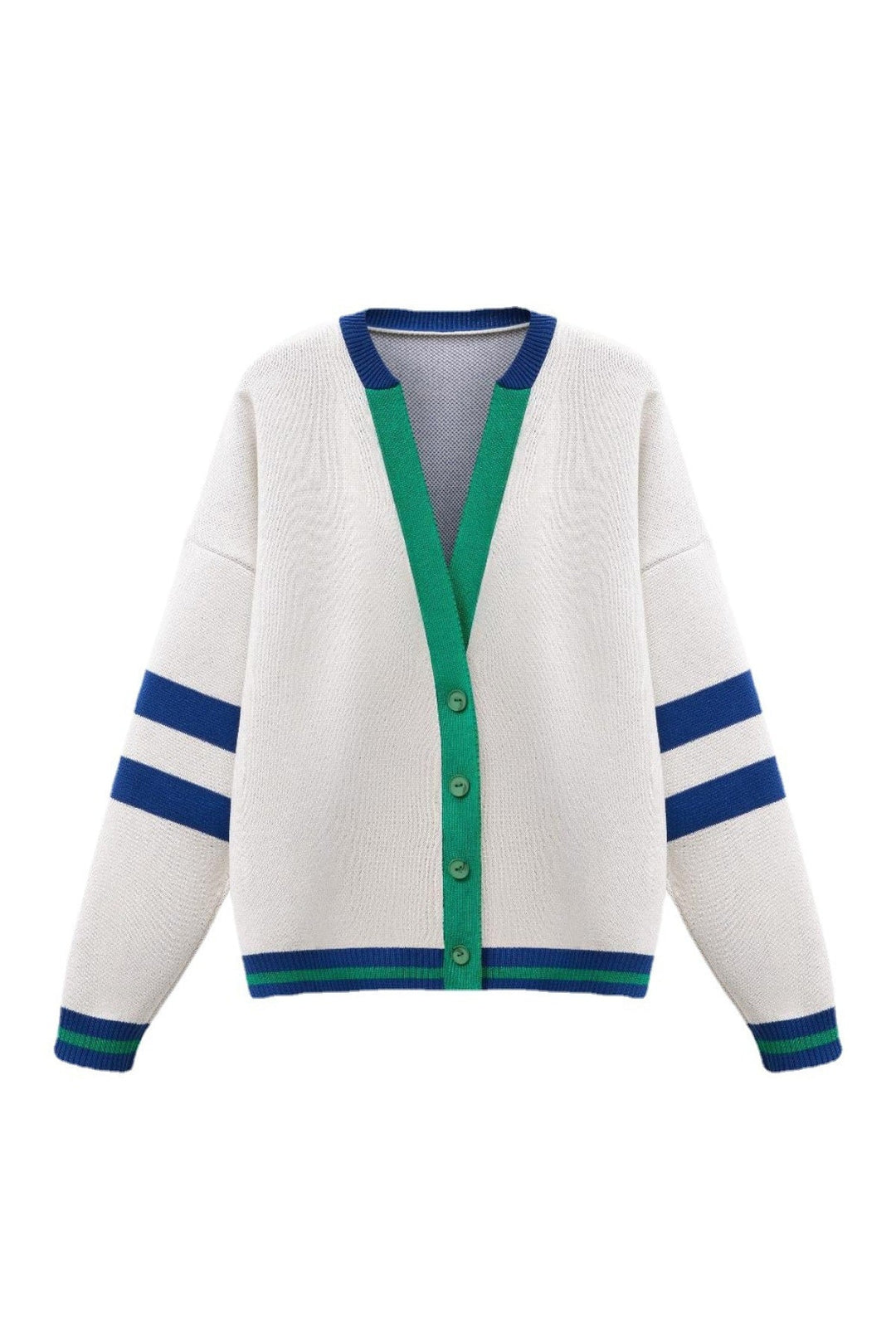 Deep V Long Sleeve Button Down Sweater Cardigans