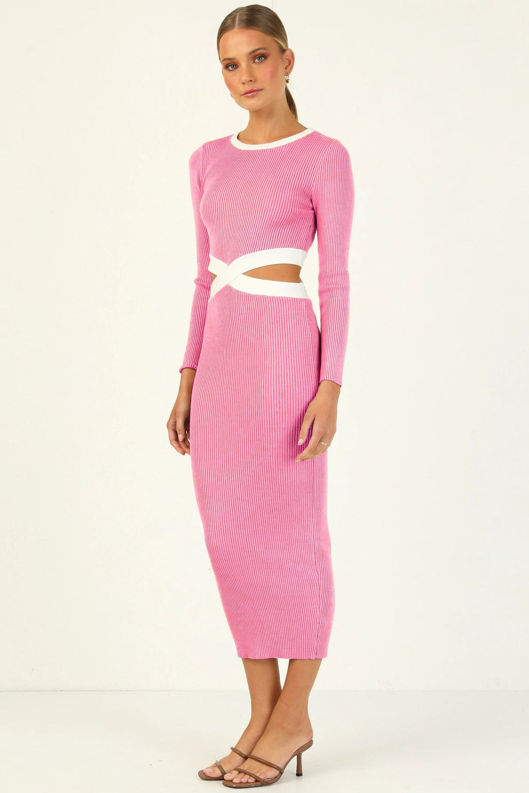 Colorblock Maxi Tube Dress