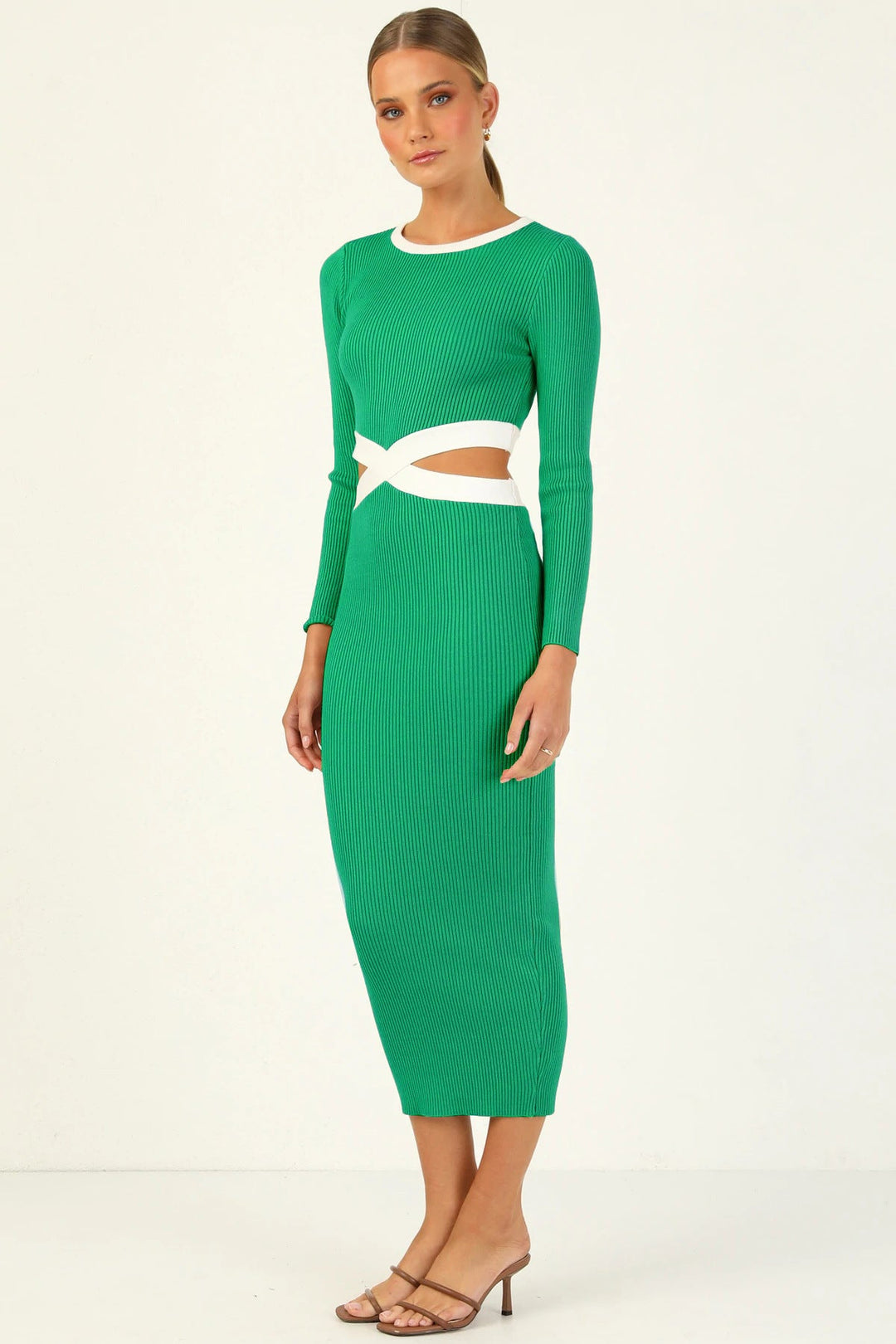 Colorblock Maxi Tube Dress