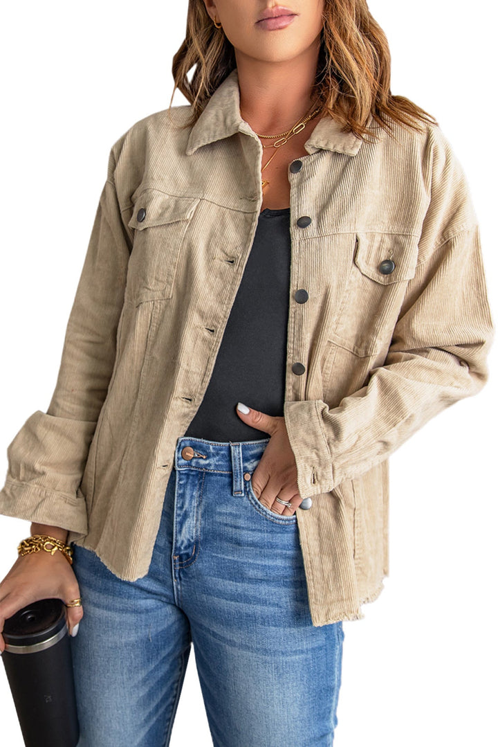 Corduroy Buttoned Jacket