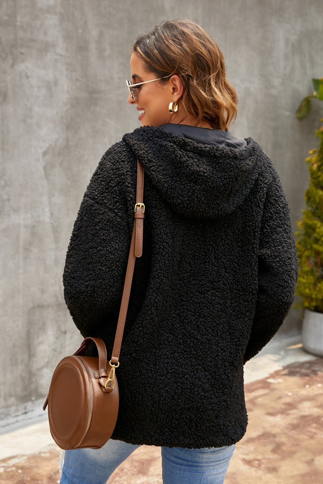 Zip Up Hooded Coat