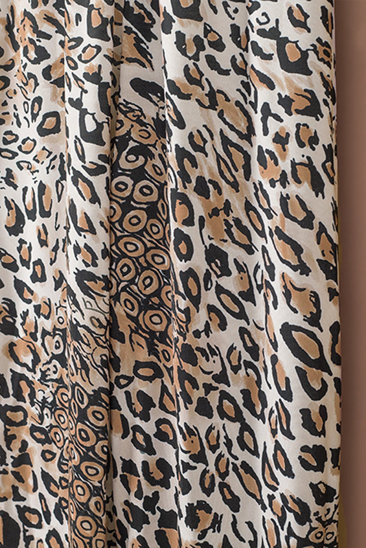 Leopard Sleeveless Cropped Jumpsuit