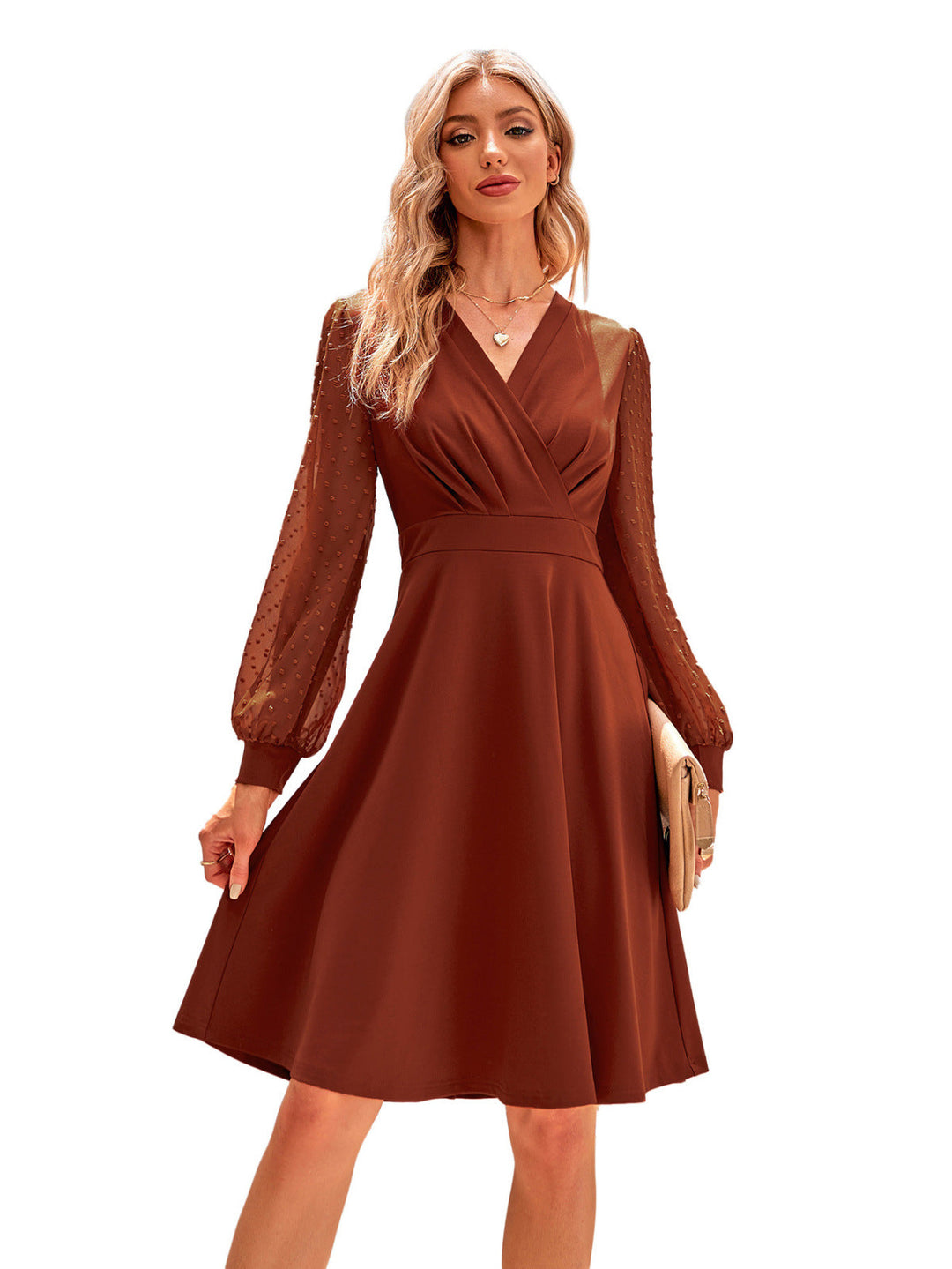 Swiss Dot Dress - Mini Dress