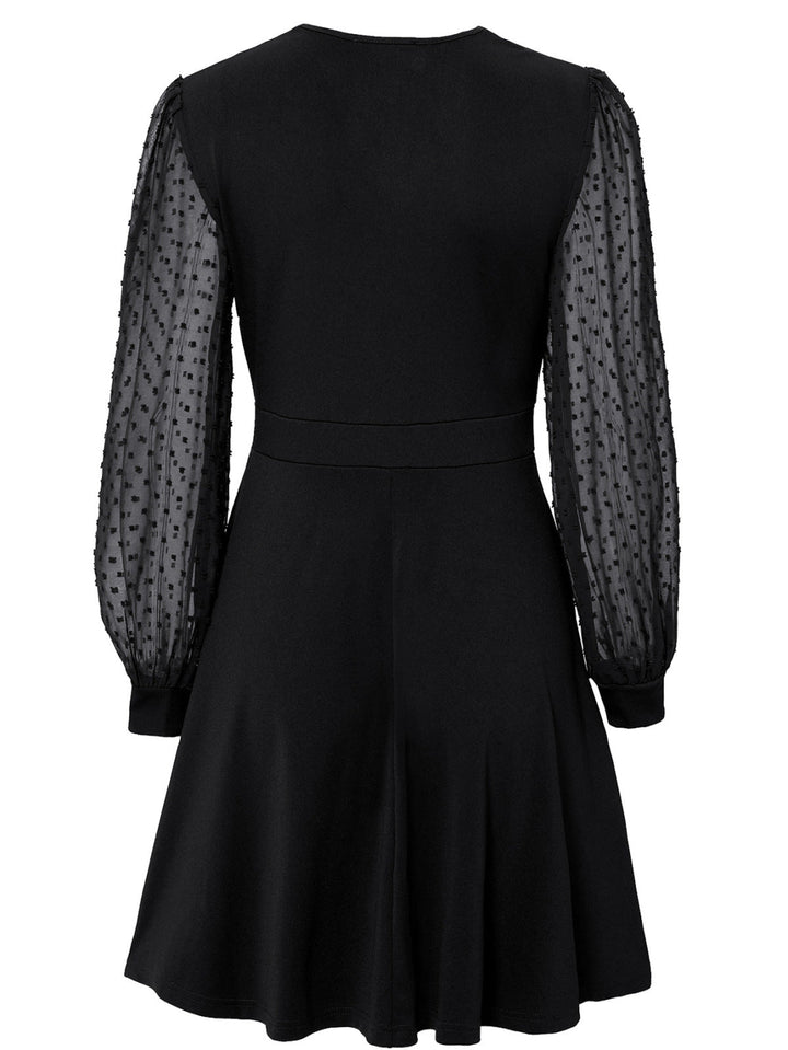 Swiss Dot Dress - Mini Dress