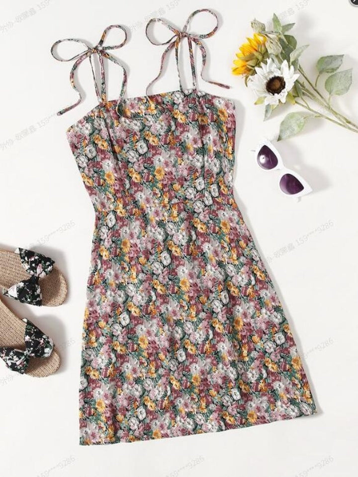 Ditsy Floral Tie Strap Cami Dress