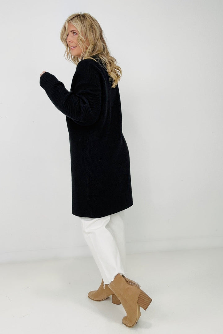 "Mara" Mockneck - Front Slit Sweater