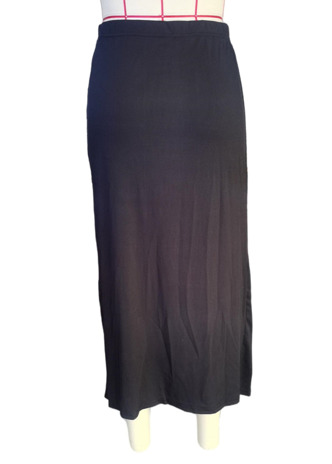 Sexy Slit Straps All-Match Black Skirt