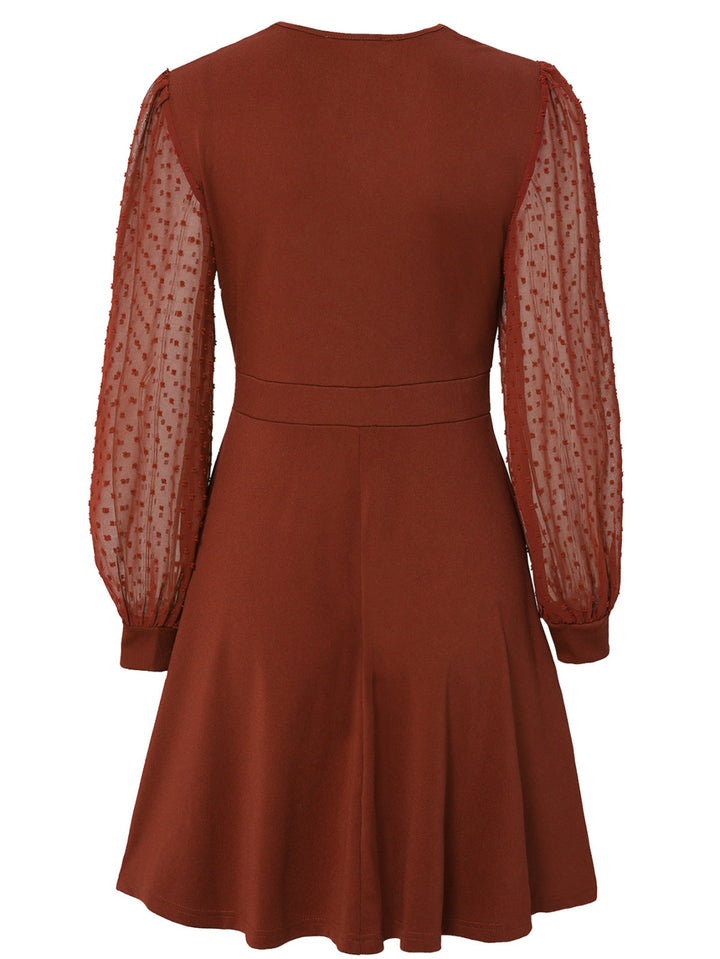 Swiss Dot Dress - Mini Dress
