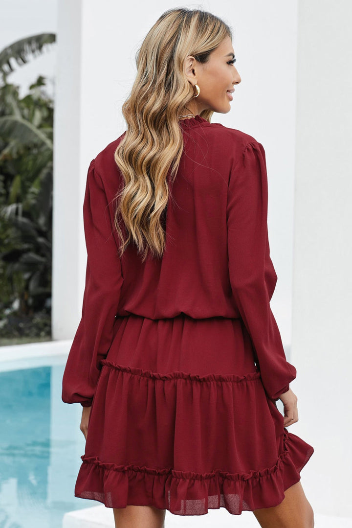 Ruffle Tiered Dress - Mini Dress