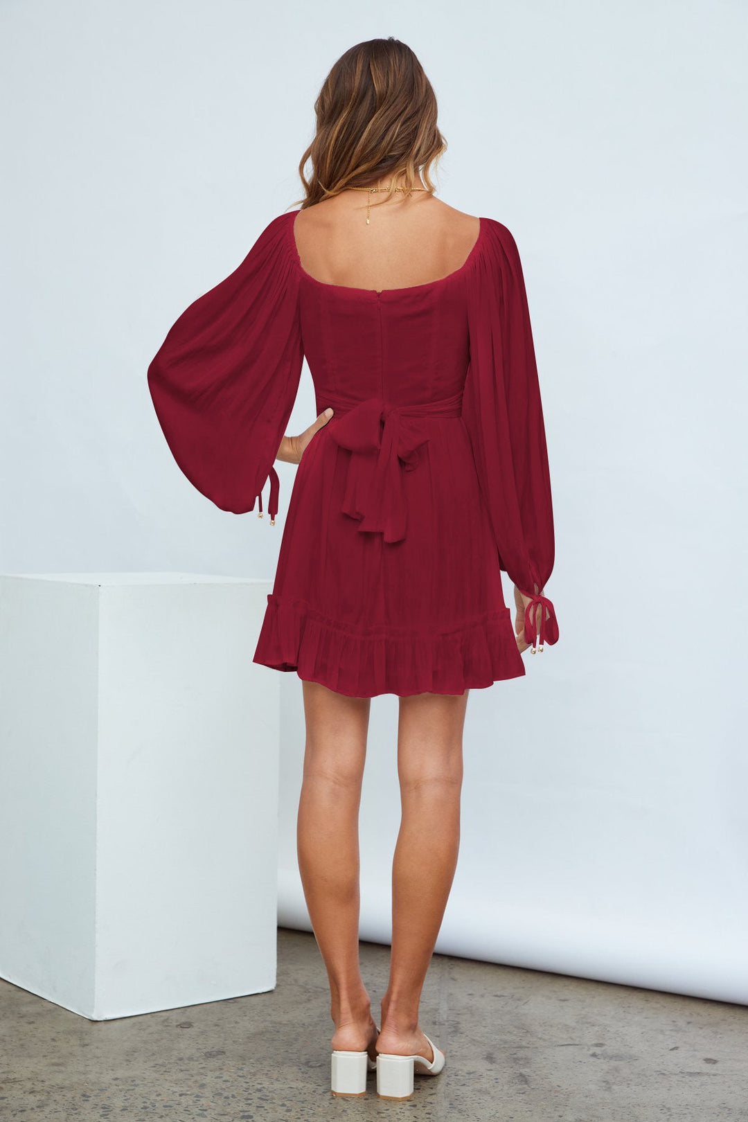 Ruffle Hem A-line Dress