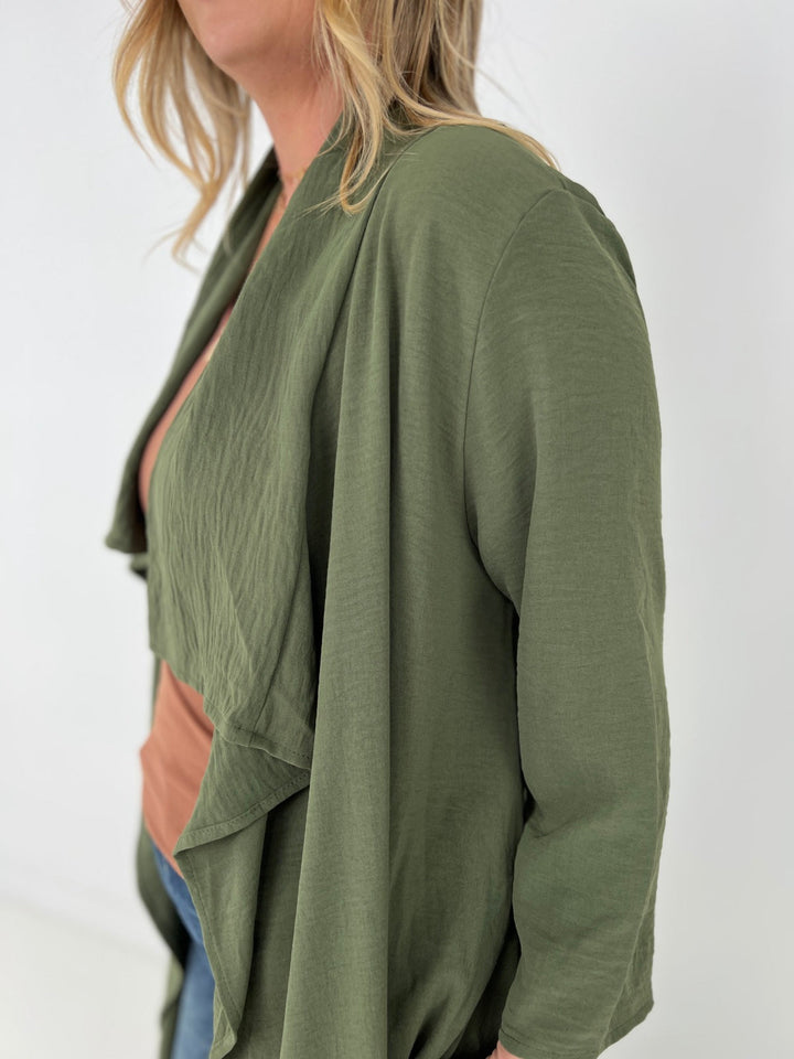 Draped Front  Jacket