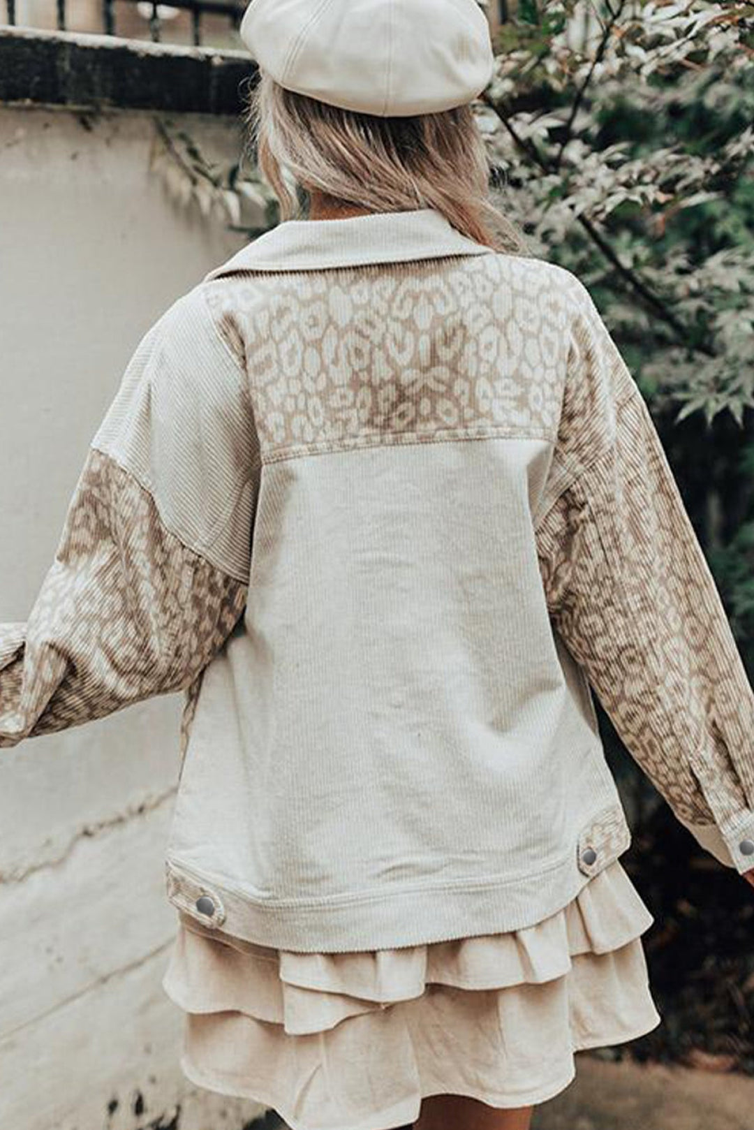 Leopard Corduroy Jacket
