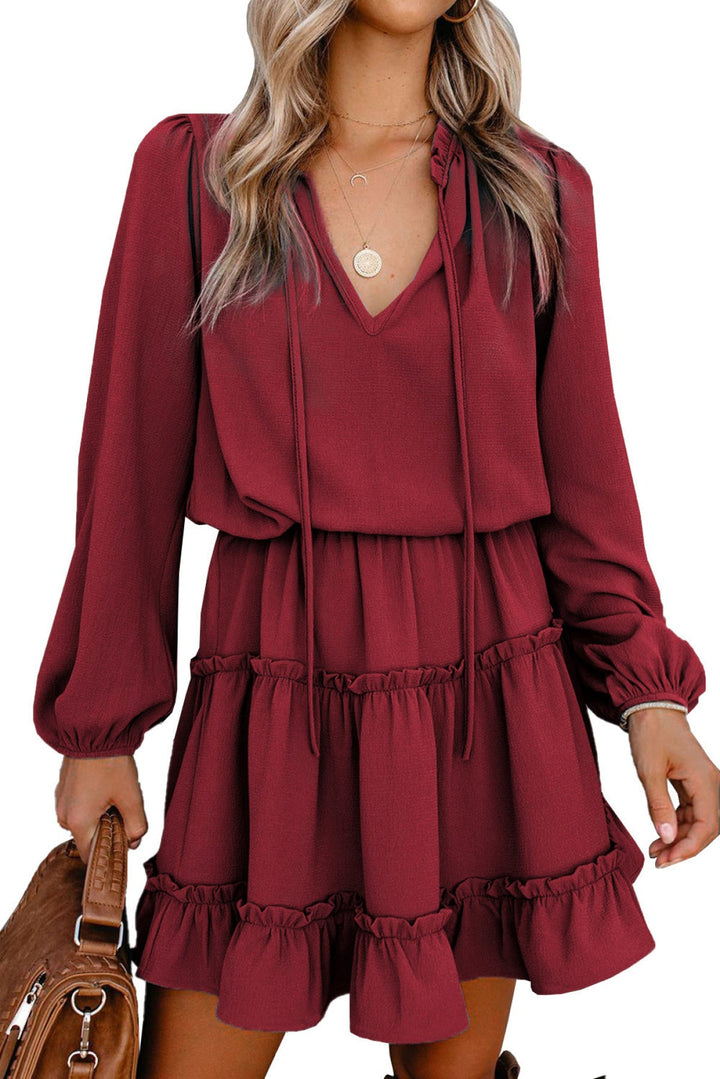 Ruffle Tiered Dress - Mini Dress