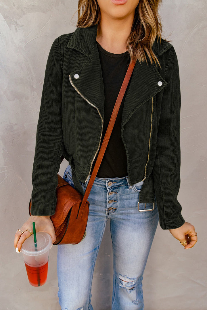Zip Up Corduroy Jacket