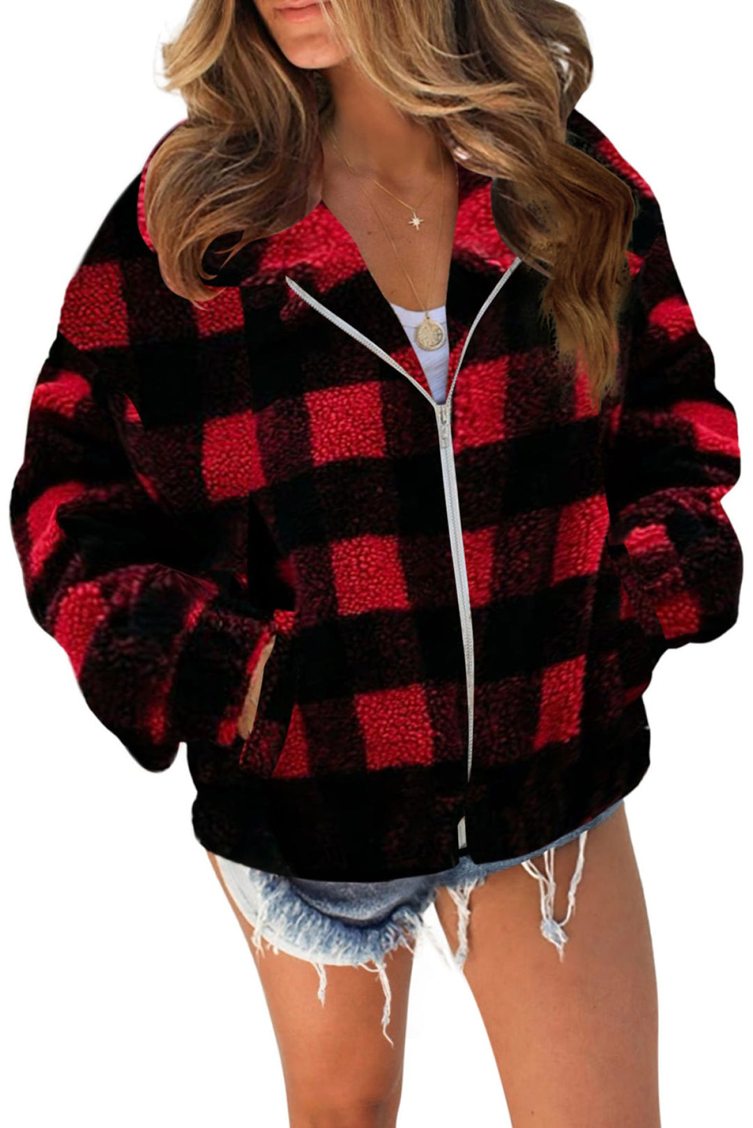 Leopard Print Sherpa Jacket Coat