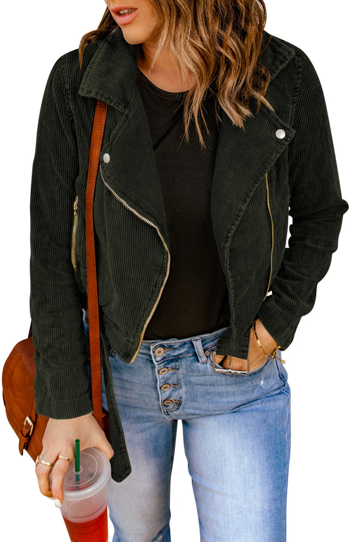Zip Up Corduroy Jacket