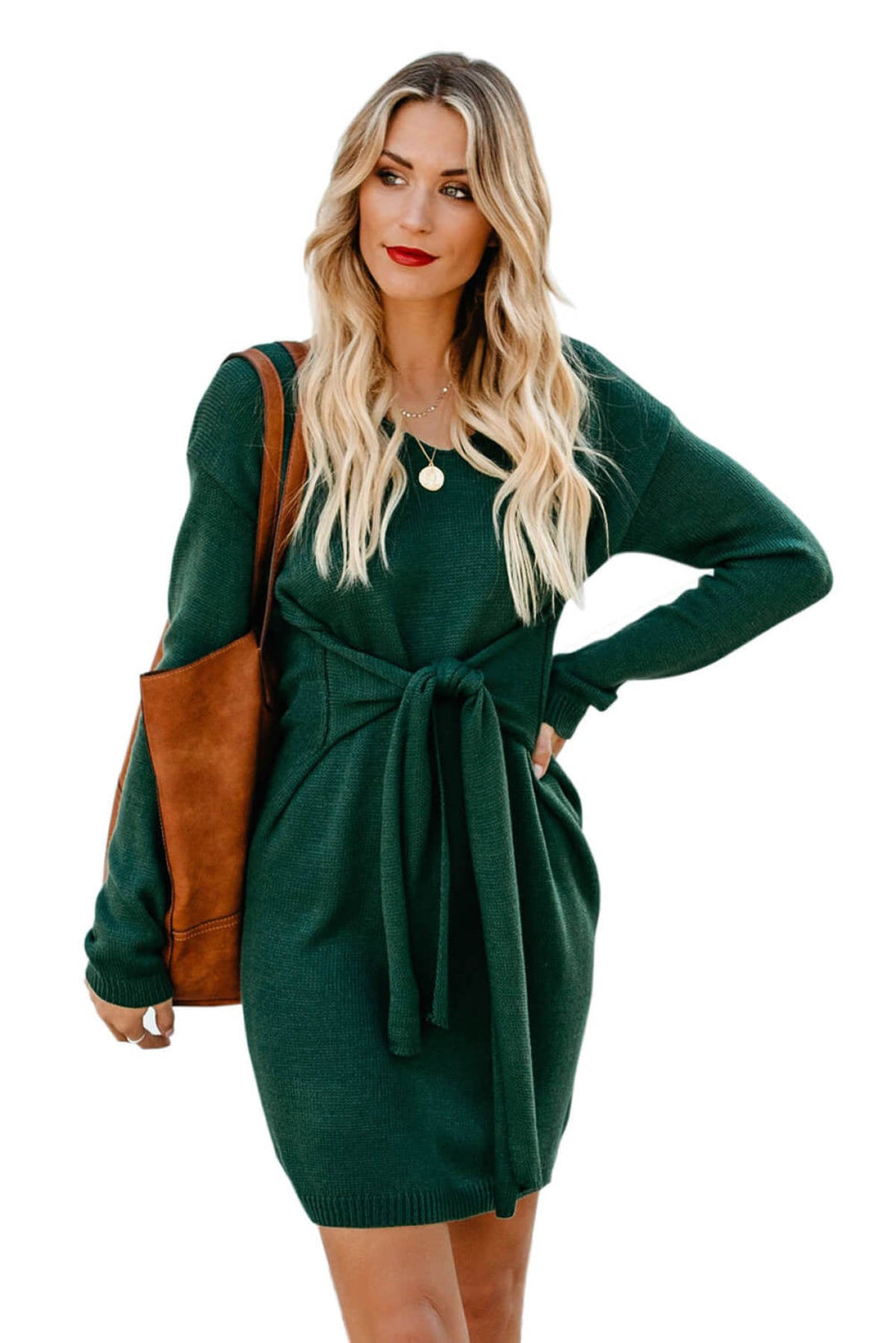 Tie Sweater Dress
