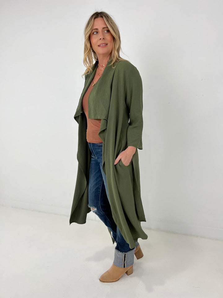 Draped Front  Jacket