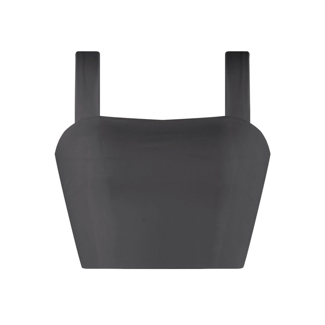 Solid Color Strap Crop Top