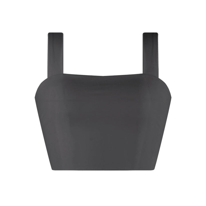 Solid Color Strap Crop Top