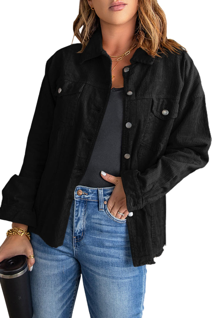 Corduroy Buttoned Jacket
