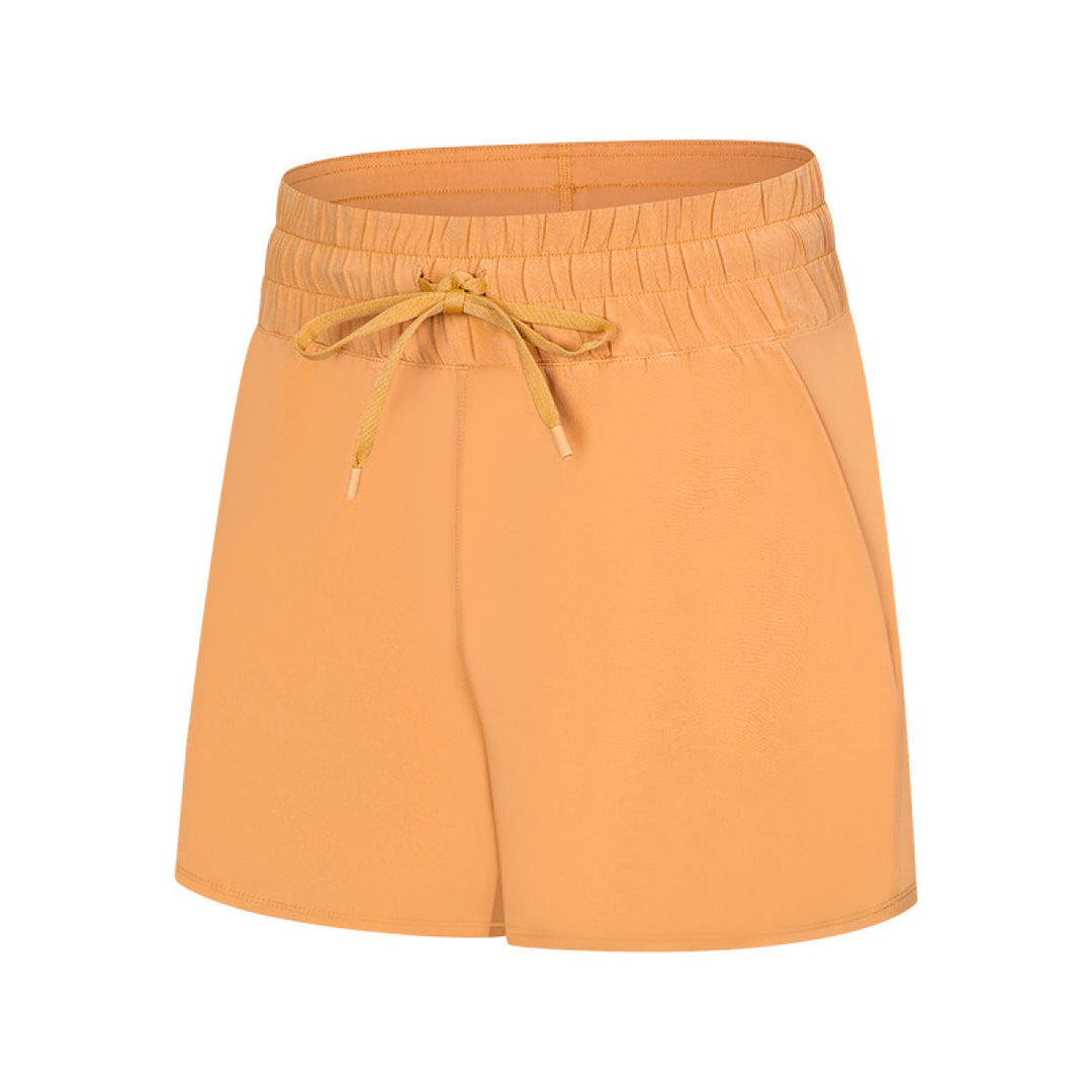 Drawstring Waist Active Shorts