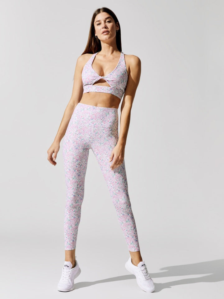 Ditsy Floral Cut Out Sports Bra & Leggings Set