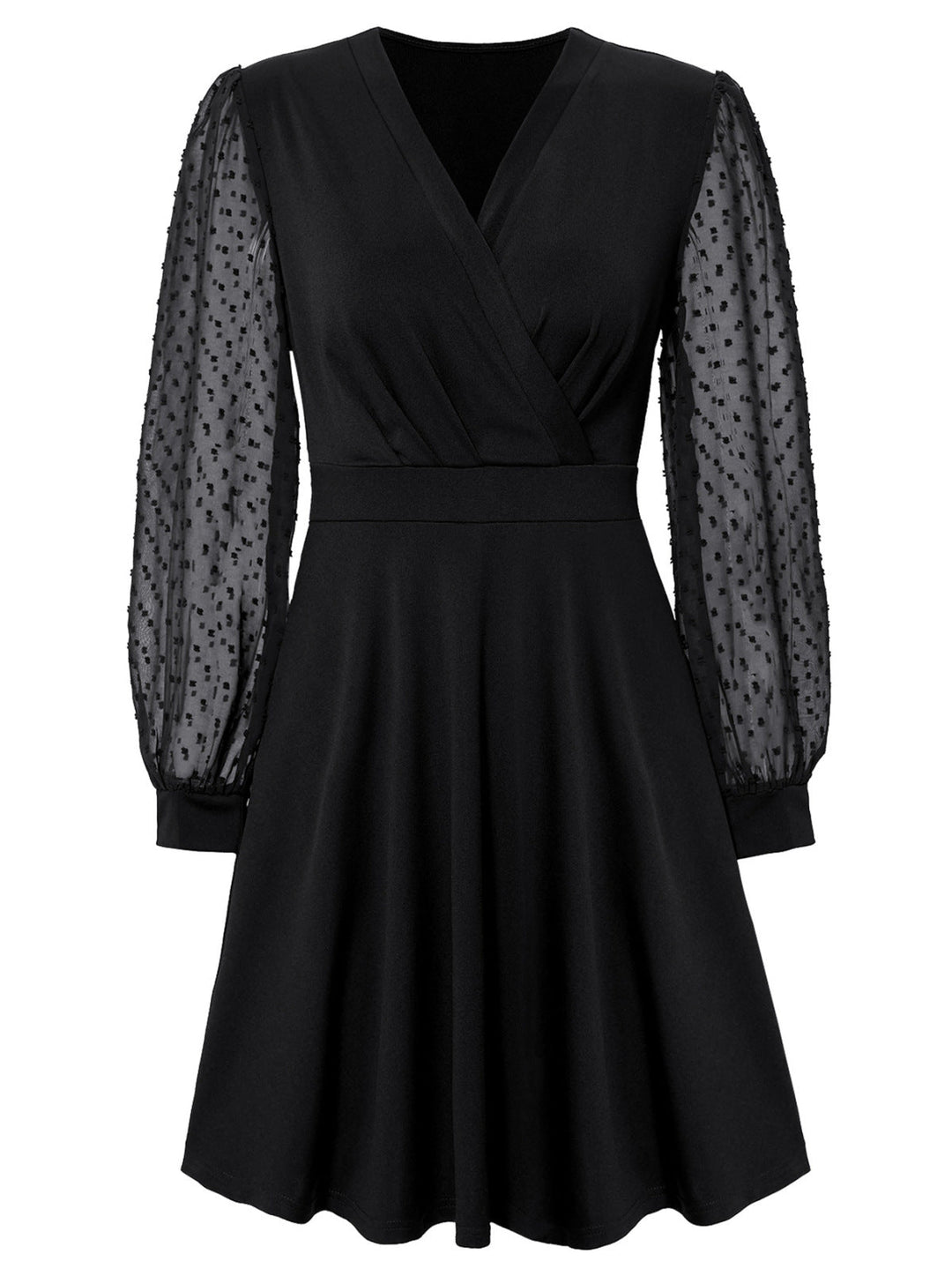 Swiss Dot Dress - Mini Dress