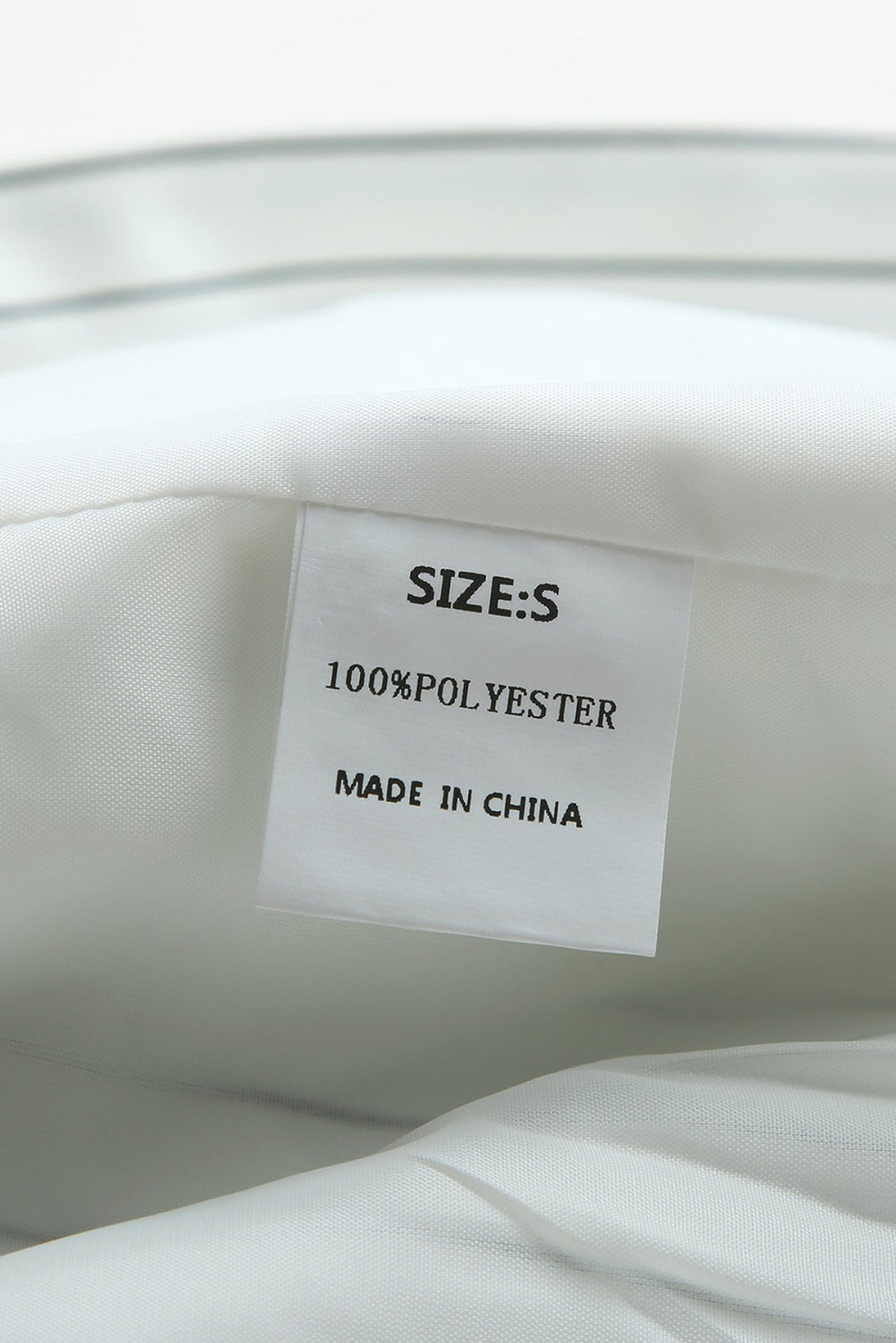 White Double-Breasted Striped Blazer with Pocket