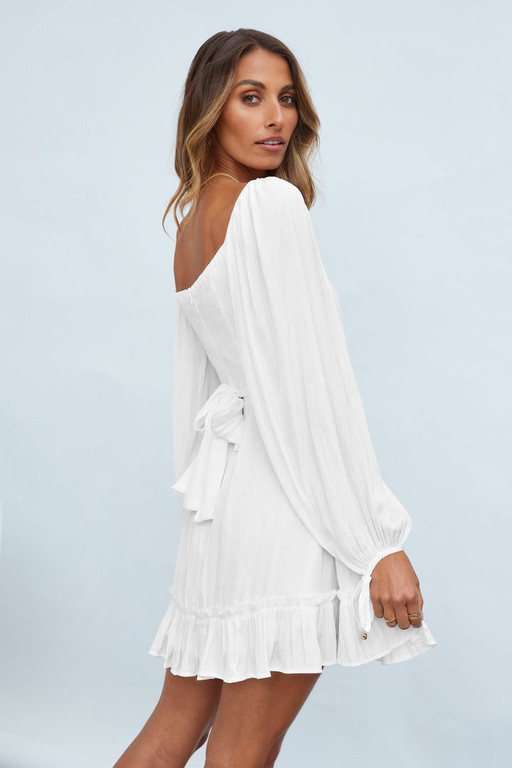 Ruffle Hem A-line Dress