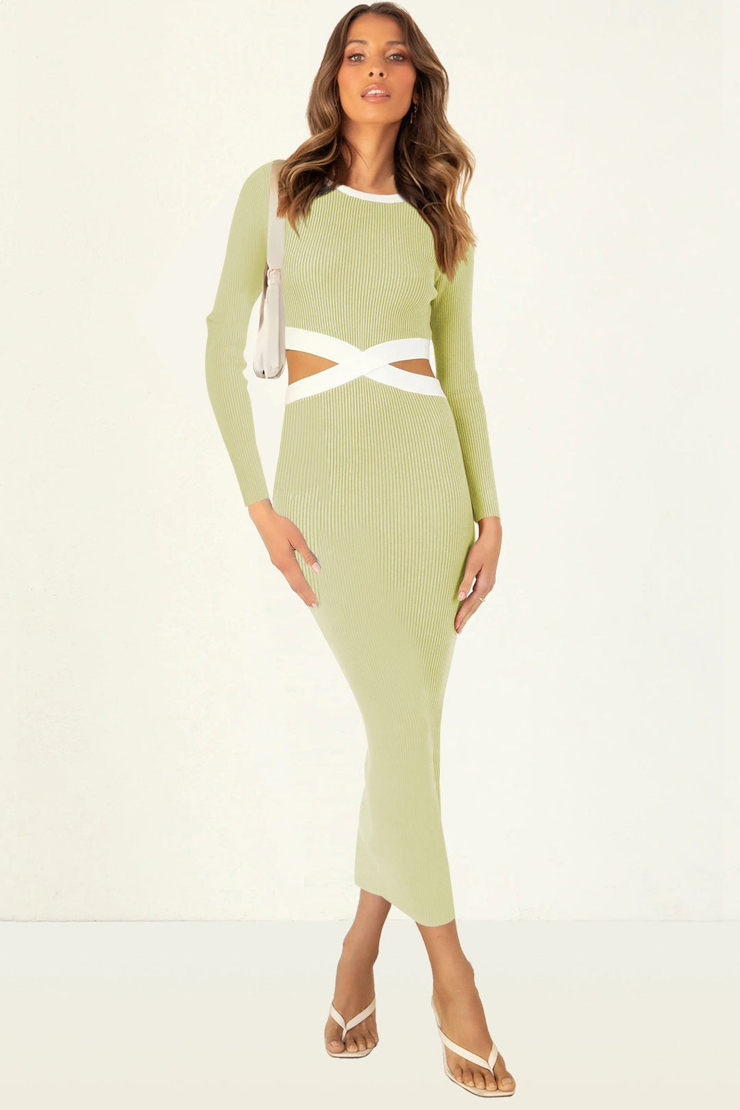 Colorblock Maxi Tube Dress