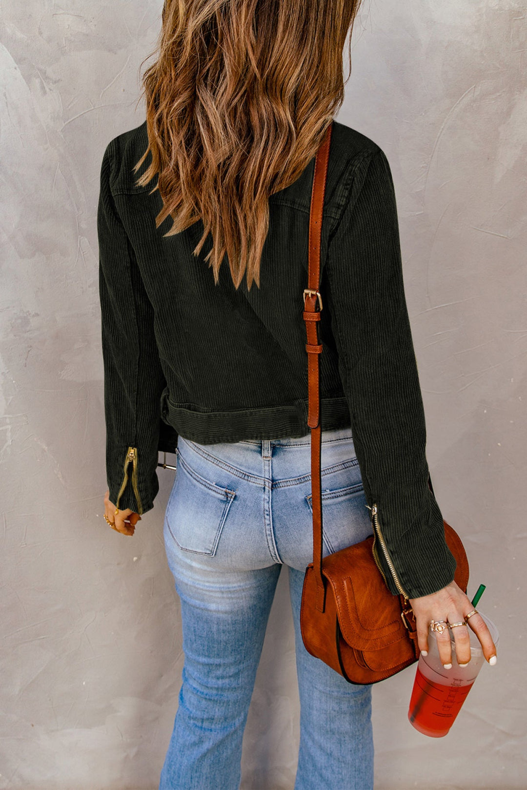 Zip Up Corduroy Jacket