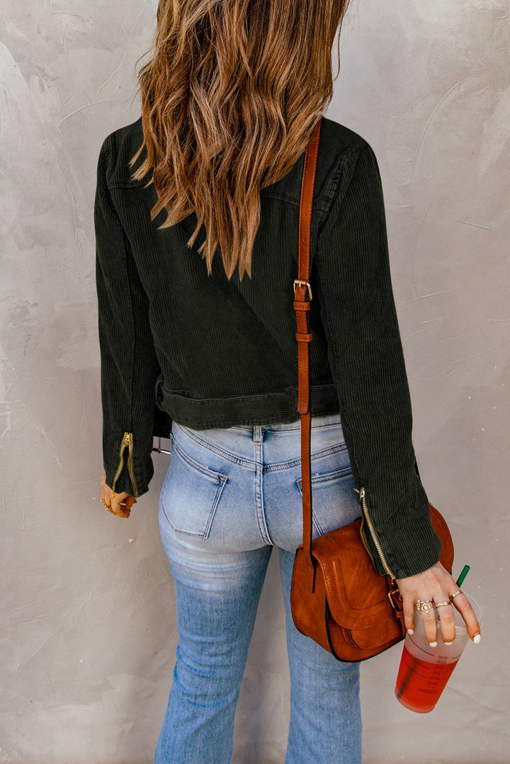 Zip Up Corduroy Jacket
