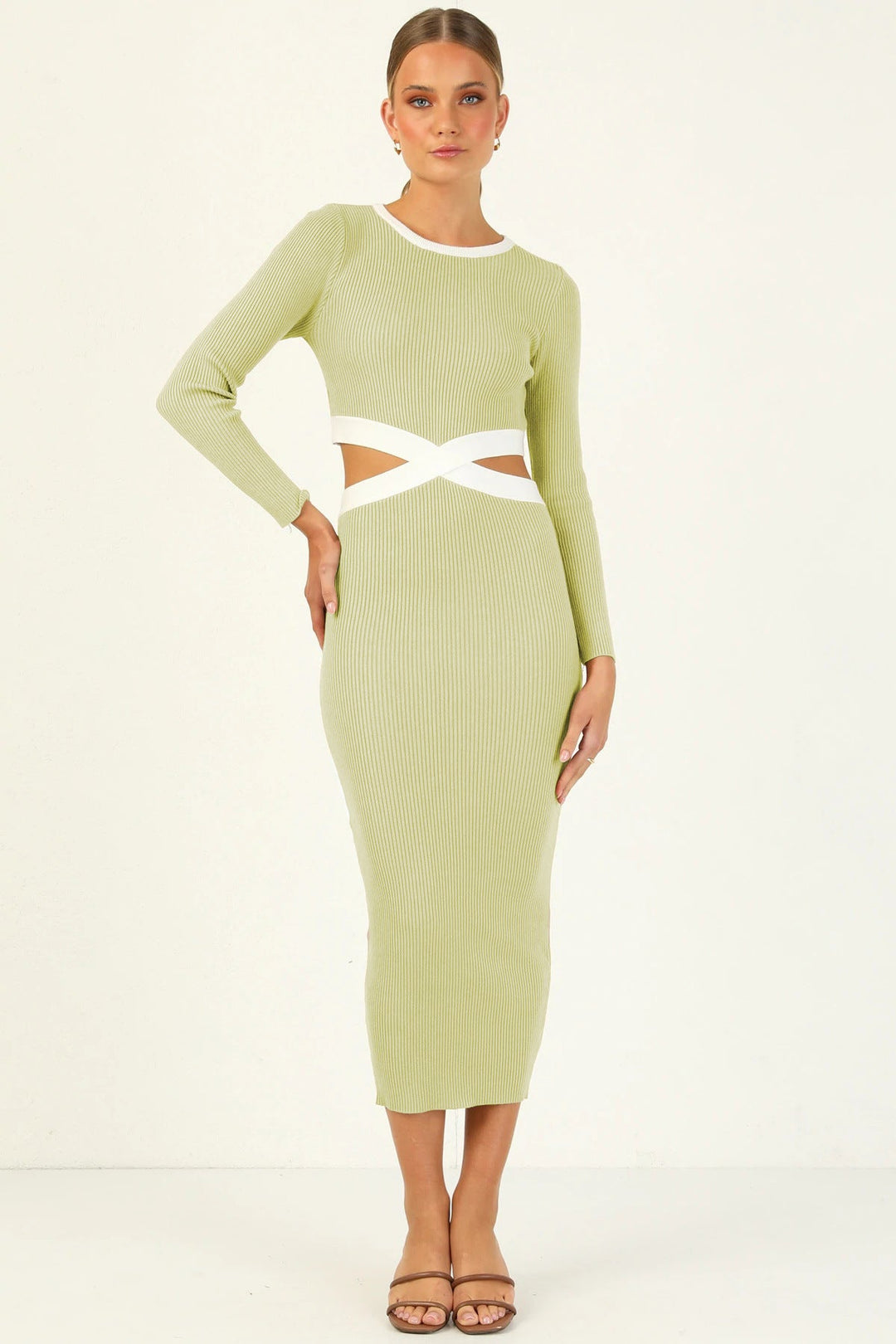 Colorblock Maxi Tube Dress