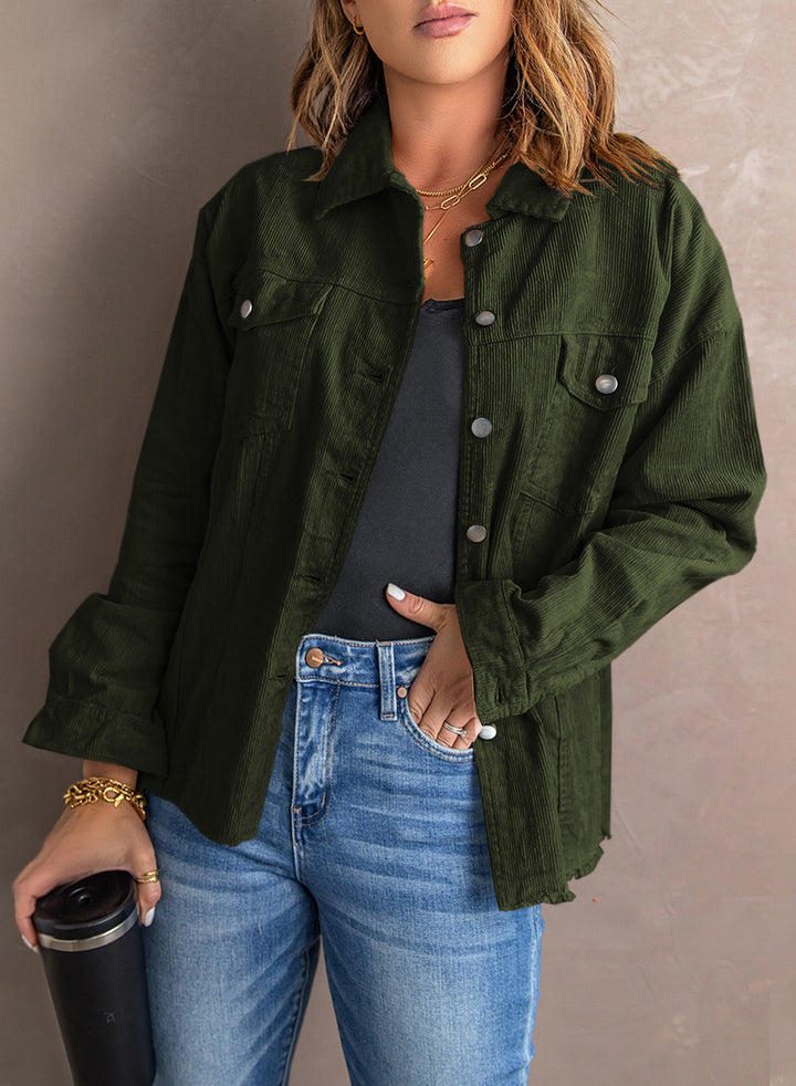 Corduroy Buttoned Jacket