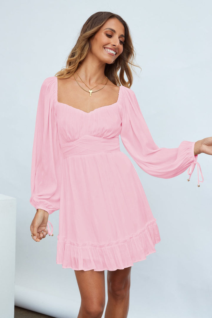 Ruffle Hem A-line Dress
