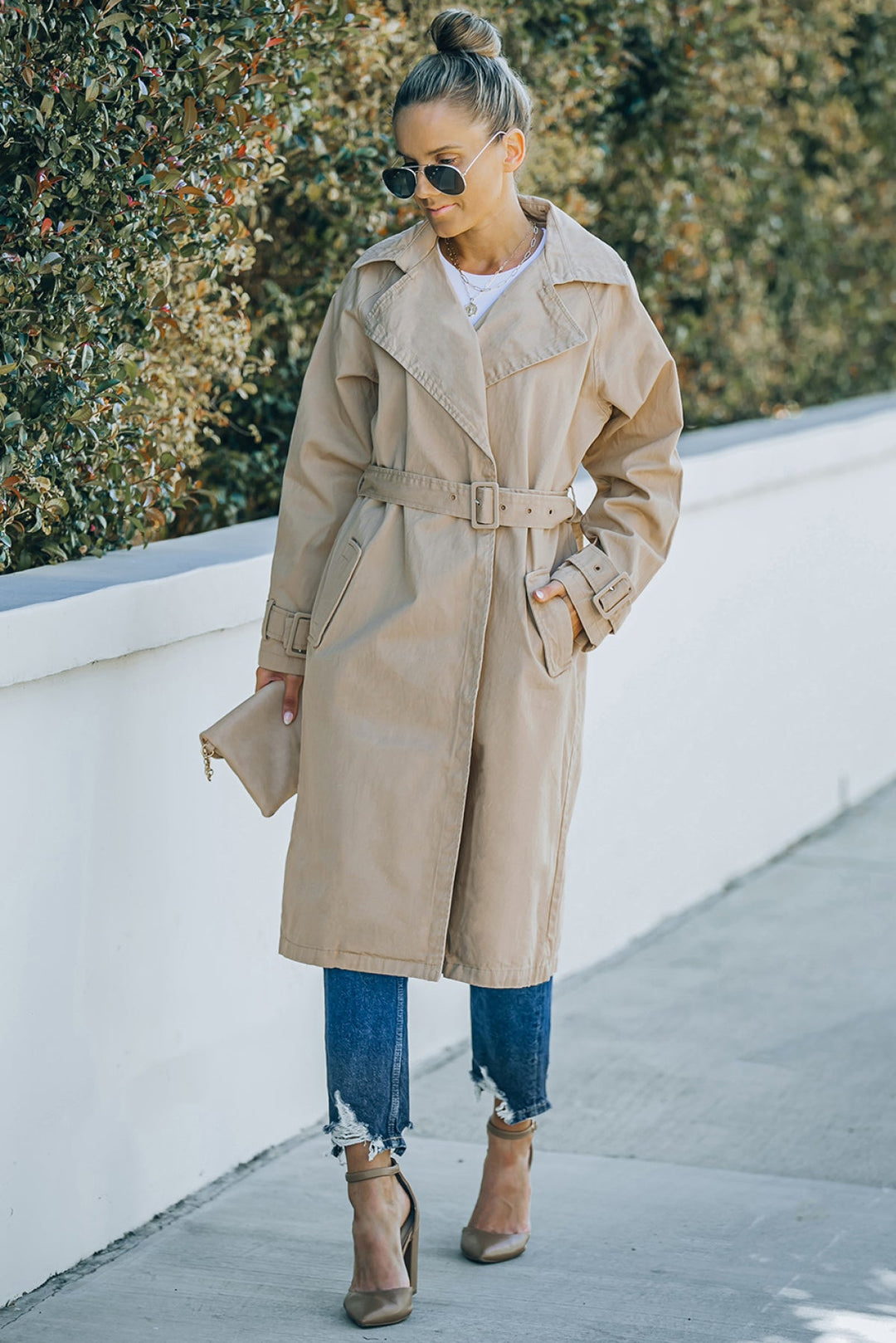Runway Long Trench Coat