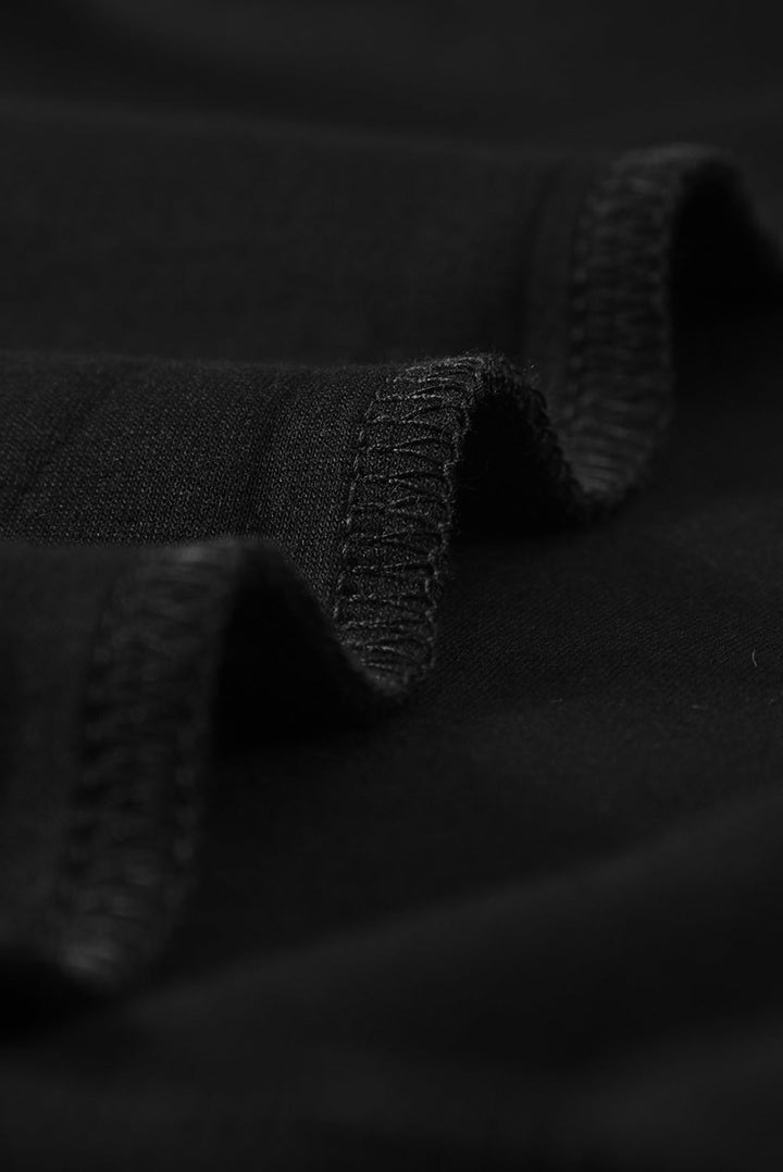 Solid Drop-Shoulder Pullover Sweatshirt