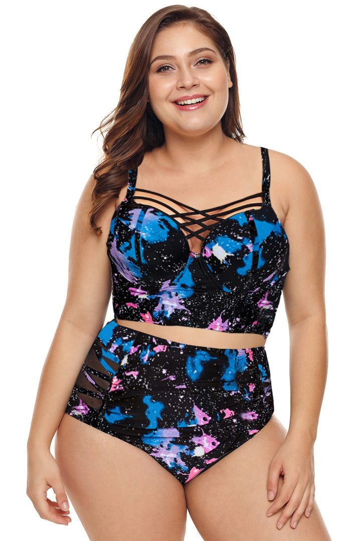 Strappy Push Up Balconette - Plus Size Bikini