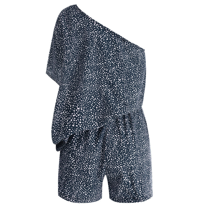 Flare Sleeve Leopard Jumpsuit