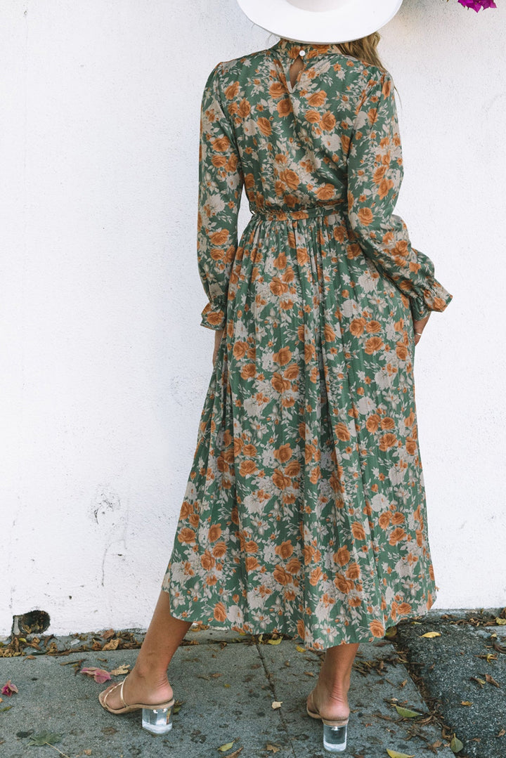Pleated Maxi Dress