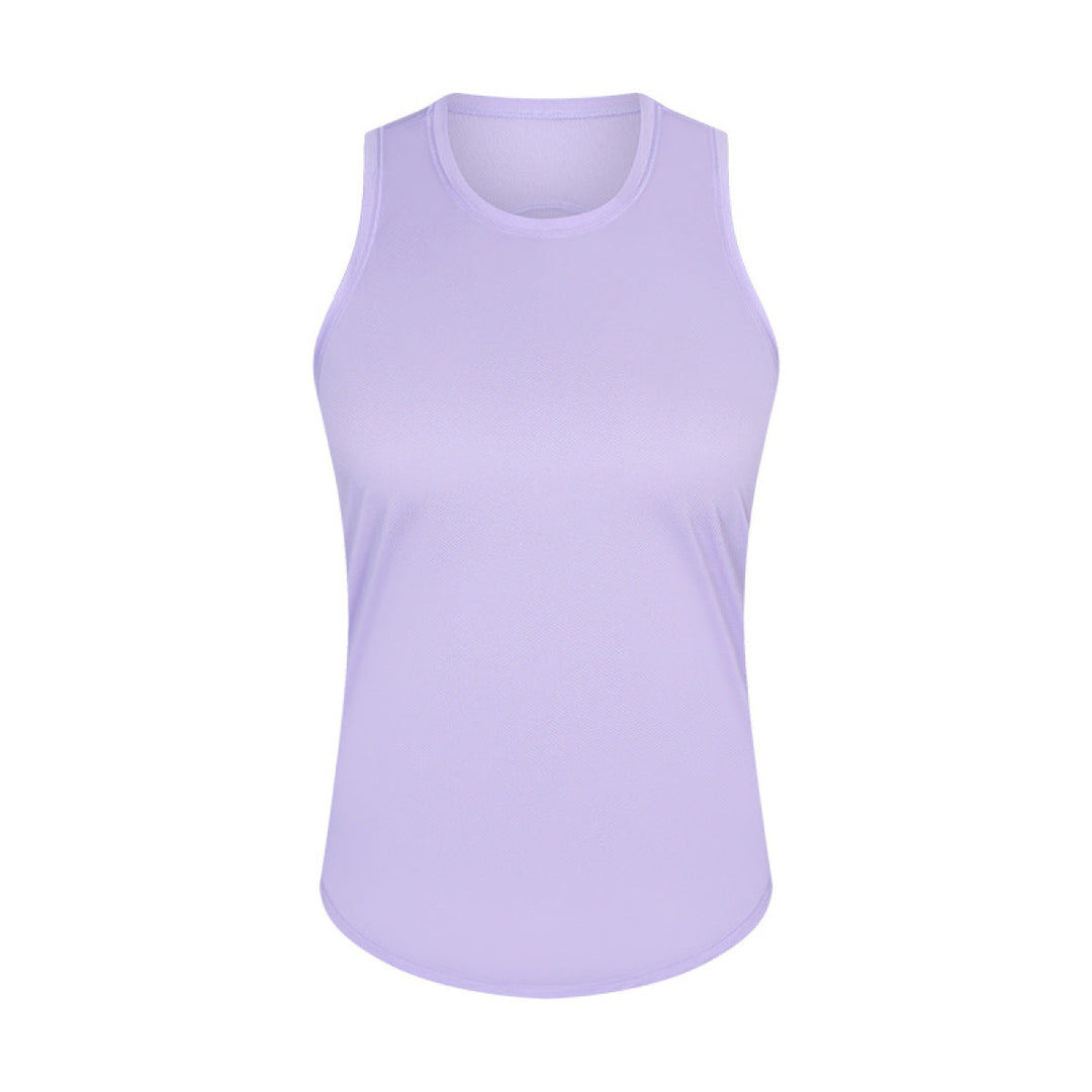 Round Neck Reflective Stripe Active Vest