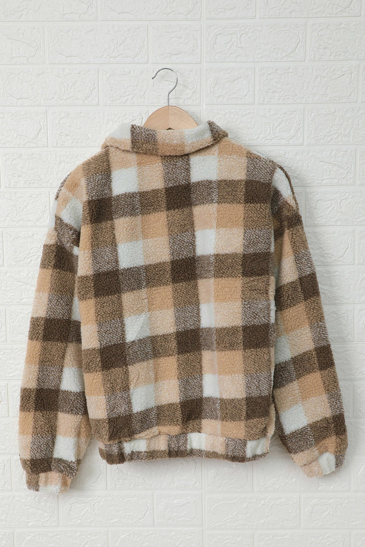 Leopard Print Sherpa Jacket Coat
