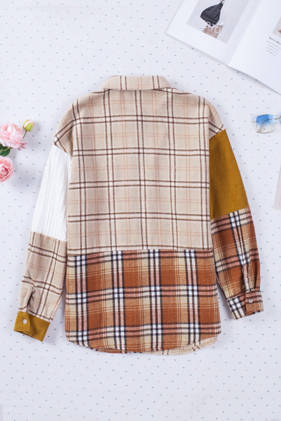 Patchwork Shirt Jacket