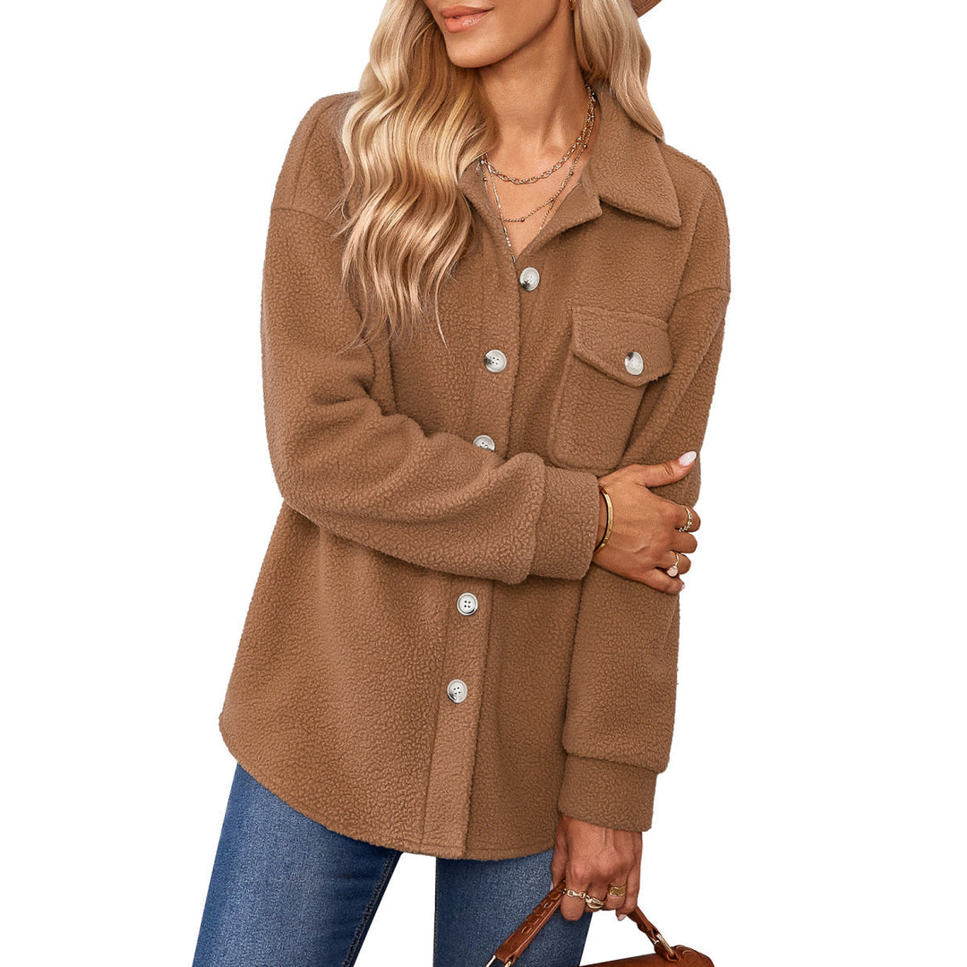 Collared Sherpa Fleece Jacket