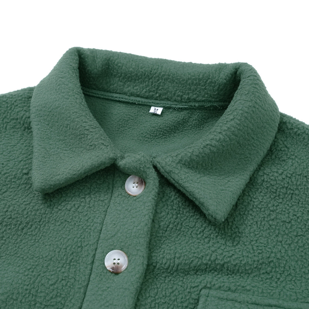 Collared Sherpa Fleece Jacket