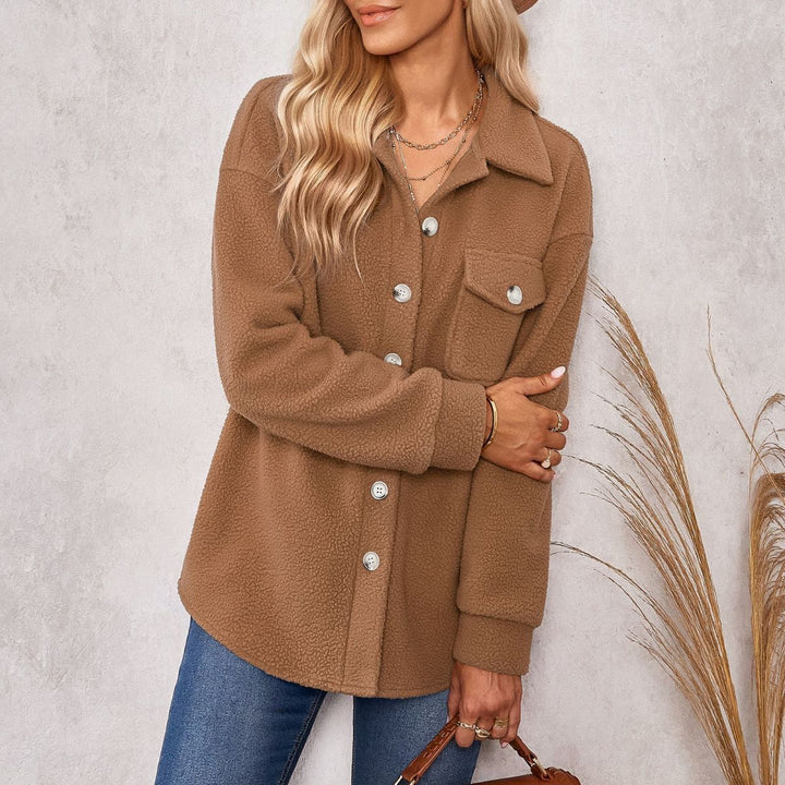 Collared Sherpa Fleece Jacket