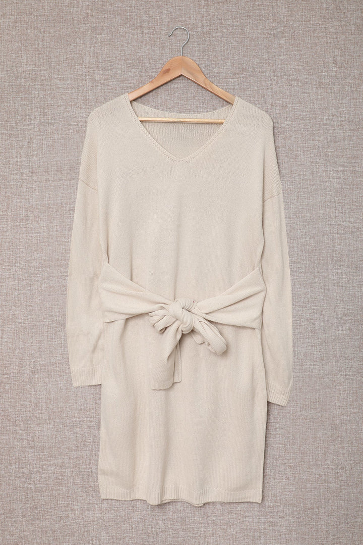Tie Sweater Dress